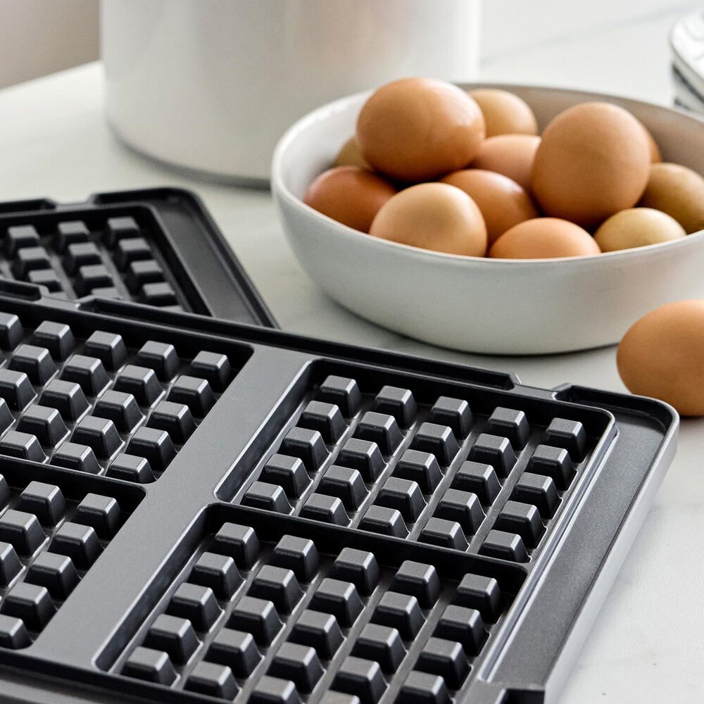 Green Pan Elite Waffle Plate for Contact Grill and Griddle in Grey (Set of 2), , large