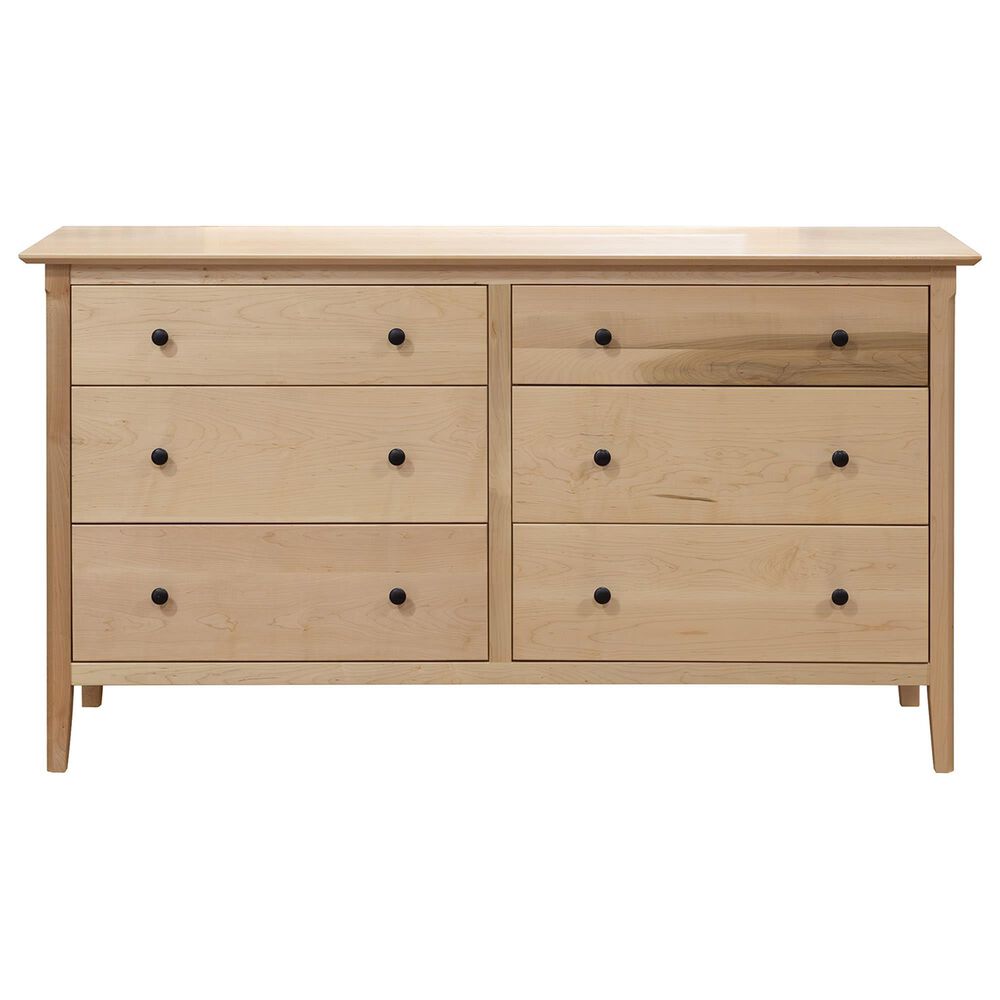 Fleming Furniture Co. Elegance 6 Drawer Dresser in Natural Finish, , large