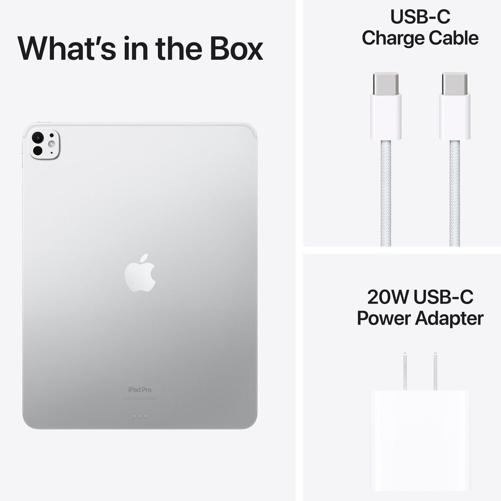 Apple iPad Pro 13-Inch M4 chip with Wi-Fi only - 256GB in Silver, , large