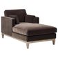 Jennifer Taylor Home Knox Chaise Lounge Chair in Deep Brown Velvet, , large