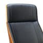 Zuo Modern Flex High Back Office Chair with Black Faux Leather in Black and Walnut, , large