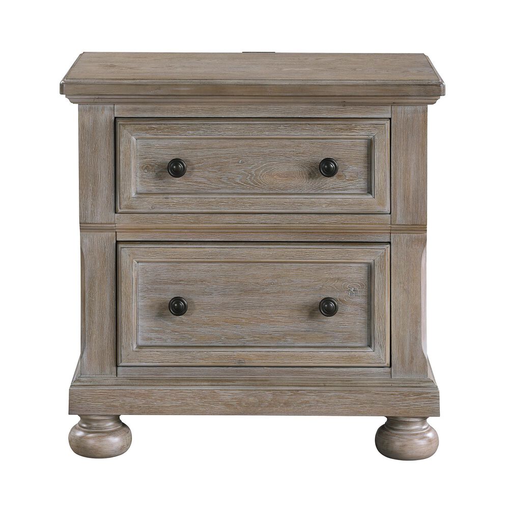 Davis International King Storage Bed and Two Nightstands in Taupe, , large