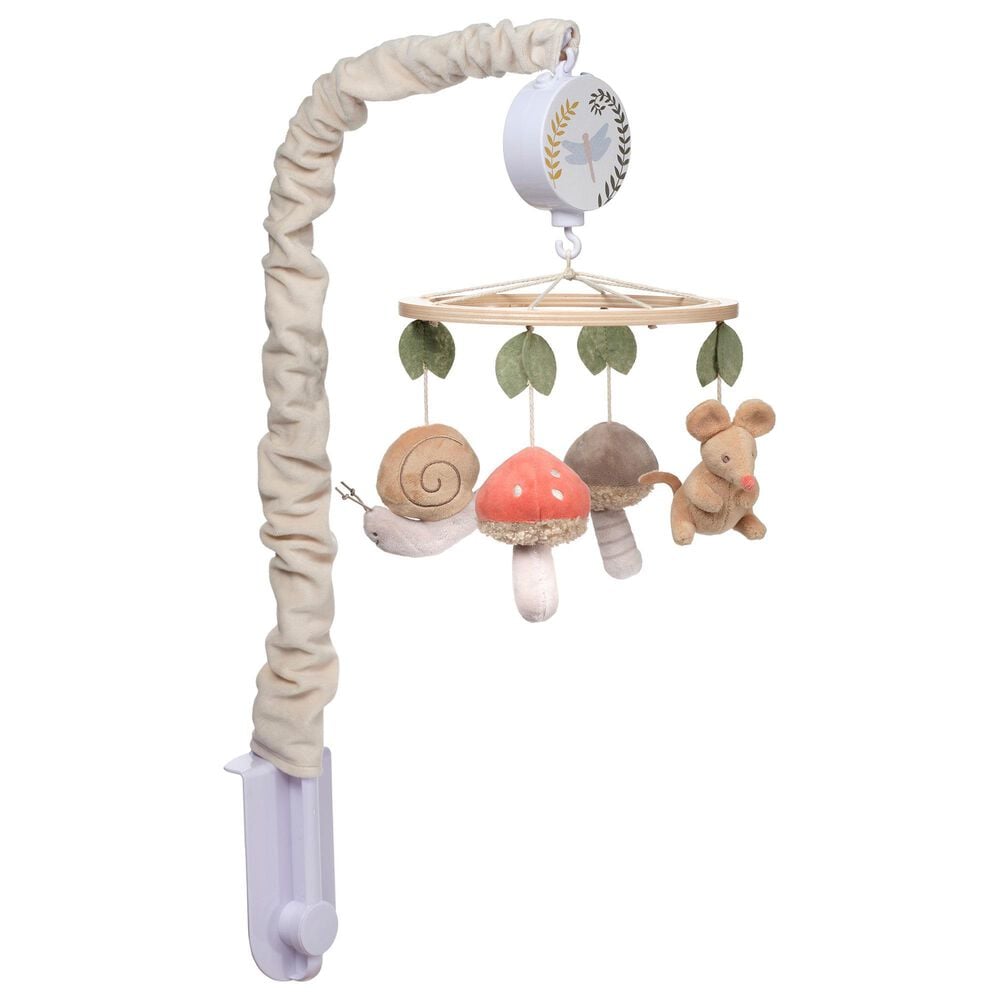 Lambs & Ivy Mushroom Meadow Musical Baby Crib Mobile in Multicolor, , large