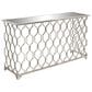 Maple and Jade Console Table with Mirrored Glass Top in Silver, , large