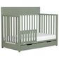 Evolur Meadowbrook 4-In-1 Convertible Crib with Drawer in Meadow Green, , large
