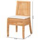 Baxton Studio Morris Side Chair in Light Honey, , large