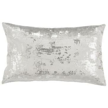 Safavieh Edmee Metallic Pillow in Light Grey/Silver, , large