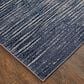 Feizy Indio 3"11" x 6" Navy and Blue Area Rug, , large