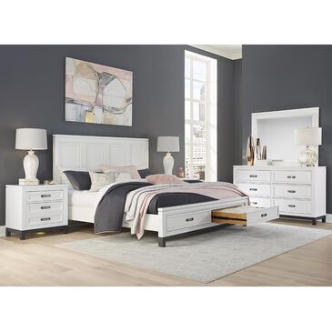 Riva Ridge Hyde Park Queen 4 Piece Bedroom Set in White, , large