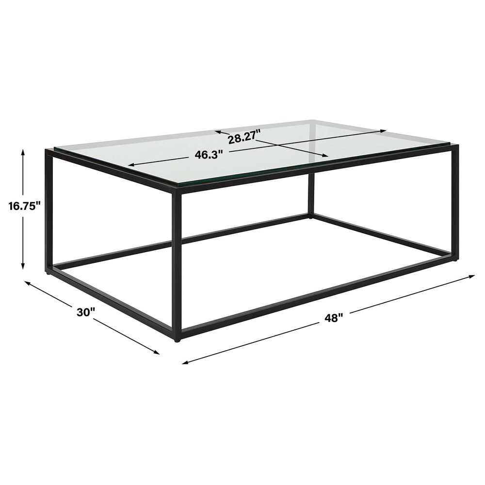 Uttermost Bravura Coffee Table in Satin Black, , large