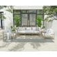 Nourison Courtyard Ivory and Aqua 2"2" x 8" Indoor/Outdoor Runner, , large