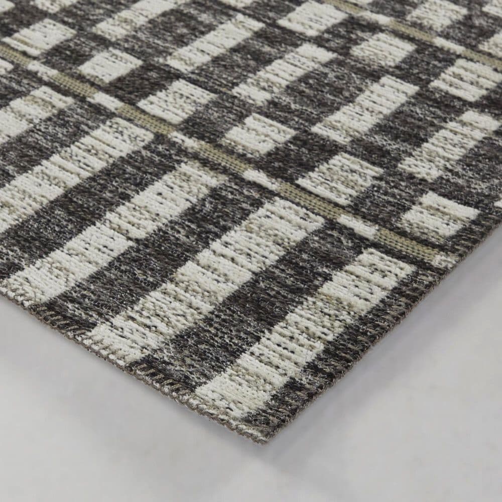 Balta Rugs Lynes Distressed Stripe 7&#39;10&quot; x 10&#39; Charcoal Area Rug, , large