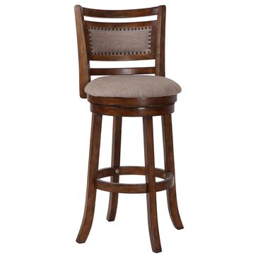 New Heritage Design Manchester 29" Swivel Barstool in Dark Brown, , large