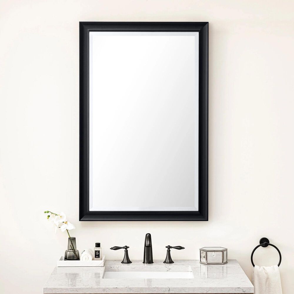 James Martin Vanities Glenbrooke 26&quot; Rectangular Mirror in Black Onyx, , large