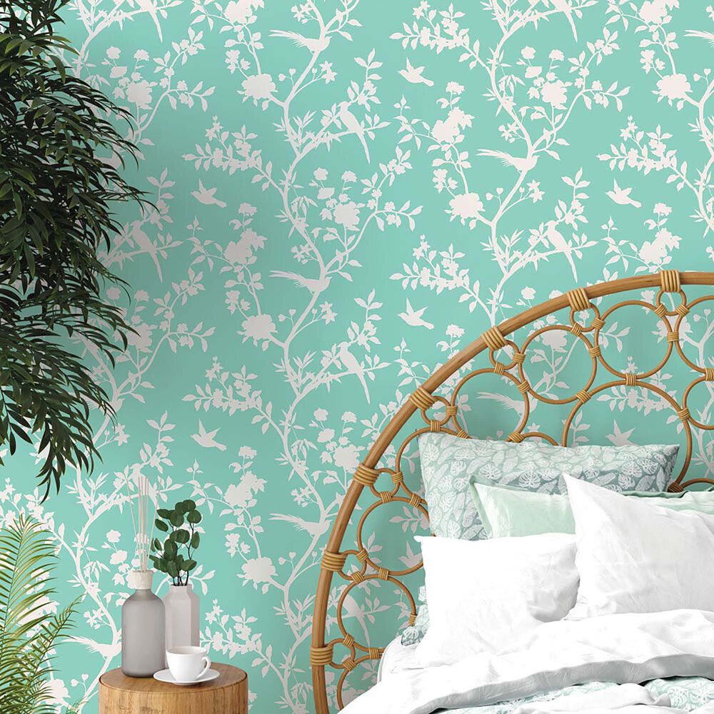 Tempaper Garden Affair Calypso Peel and Stick Wallpaper, , large