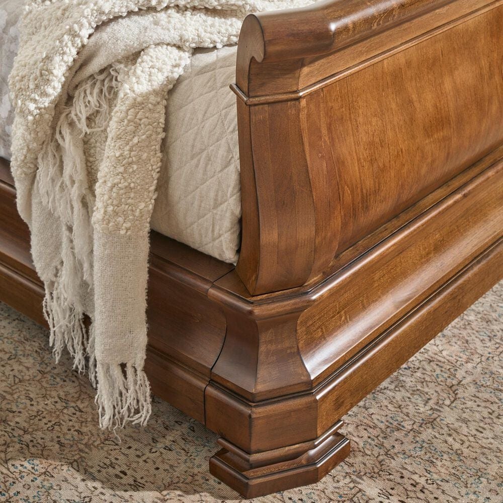 Universal Furniture New Lou 3-Piece California King Sleigh Bedroom Set in Cognac, , large