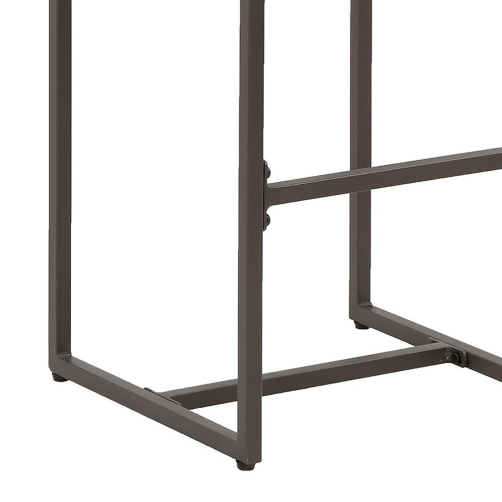Hearth and Haven Conway Bar Stool in Dark Brown and Black &#40;Set of 2&#41;, , large