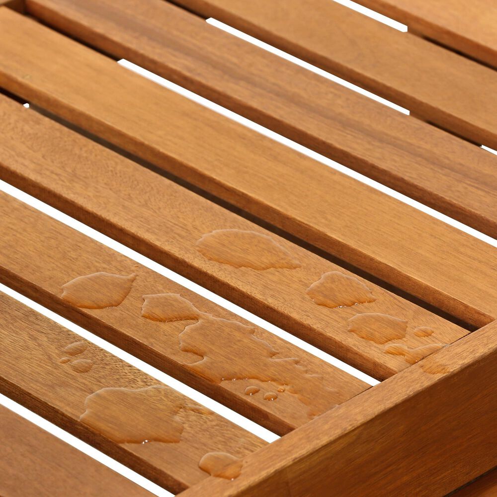 Noviland Patio Lounge Chair Chaise with Side Tray in Natural, , large