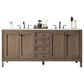 James Martin Vanities Chicago 72" Double Bathroom Vanity in Whitewashed Walnut with 3 cm Ethereal Noctis Quartz Top and Rectangular Sinks, , large