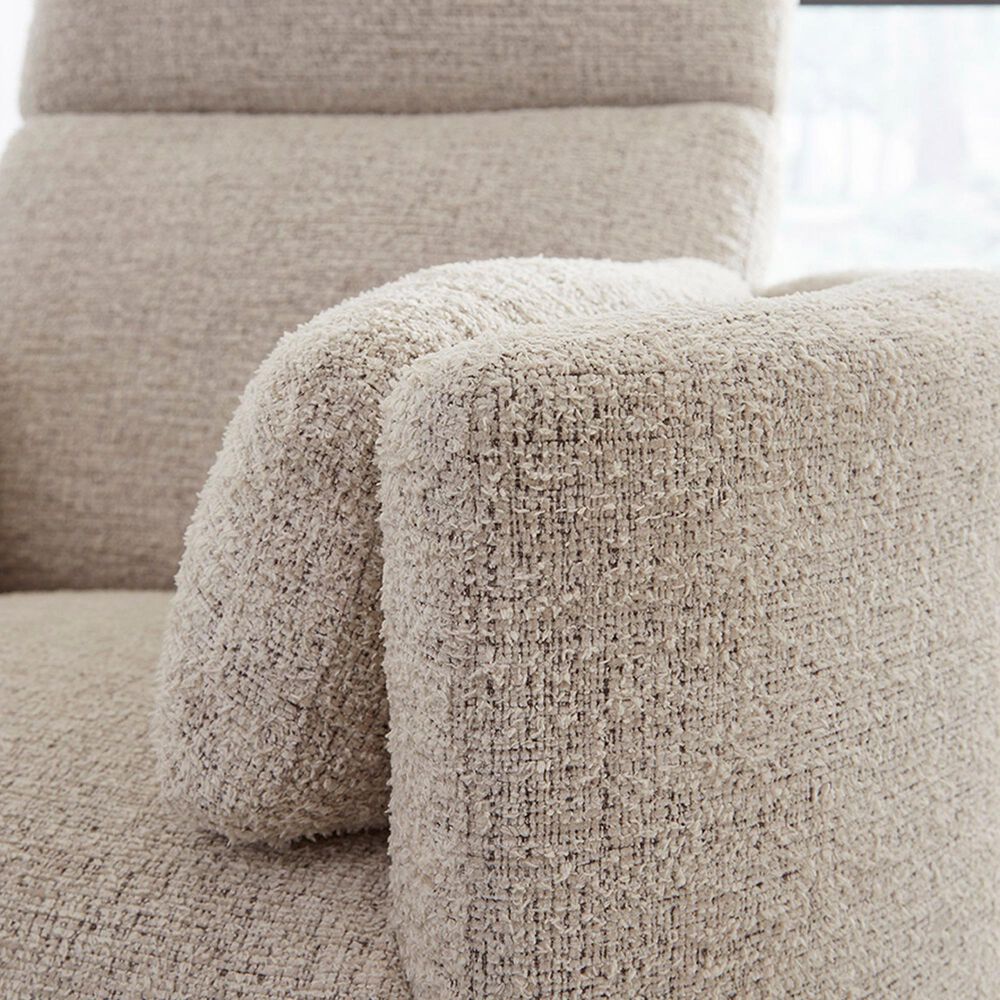 Simeon Collection Radius Manual Swivel Glider Recliner in Burlap, , large