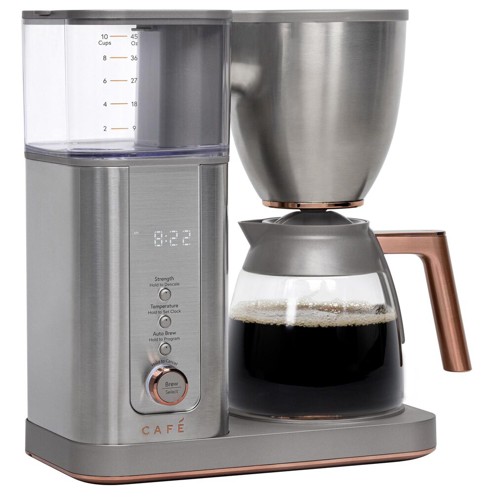 Cafe Specialty Drip Coffee Maker with Glass Carafe in Stainless Steel, , large