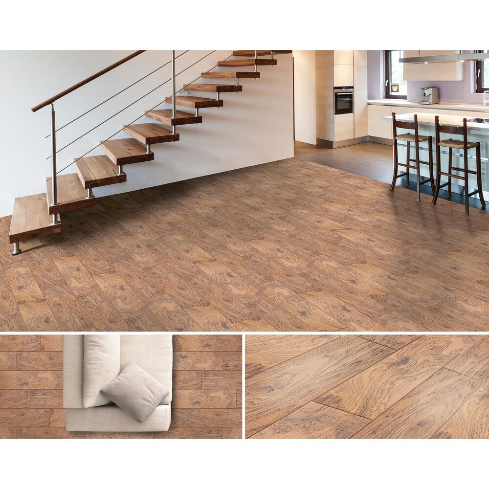 Fuzion Grasslands Bucking Bronco Hickory Engineered Hardwood, , large