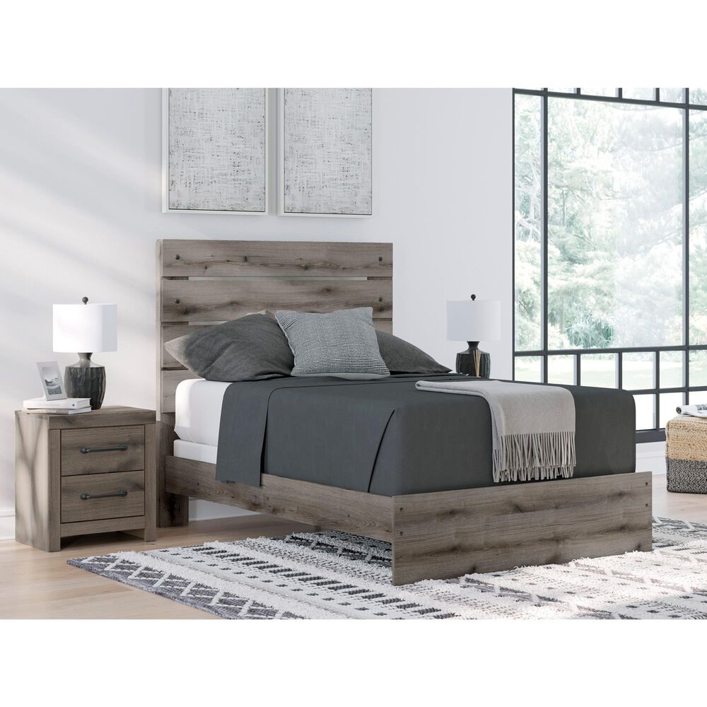 Ashley Graystorm Full Panel Bed in Brown Gray, , large