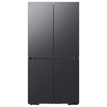 Samsung Bespoke 29 Cu. Ft. 4-Door Flex Refrigerator with Beverage Center - Matte Black Steel Panels Included, , large
