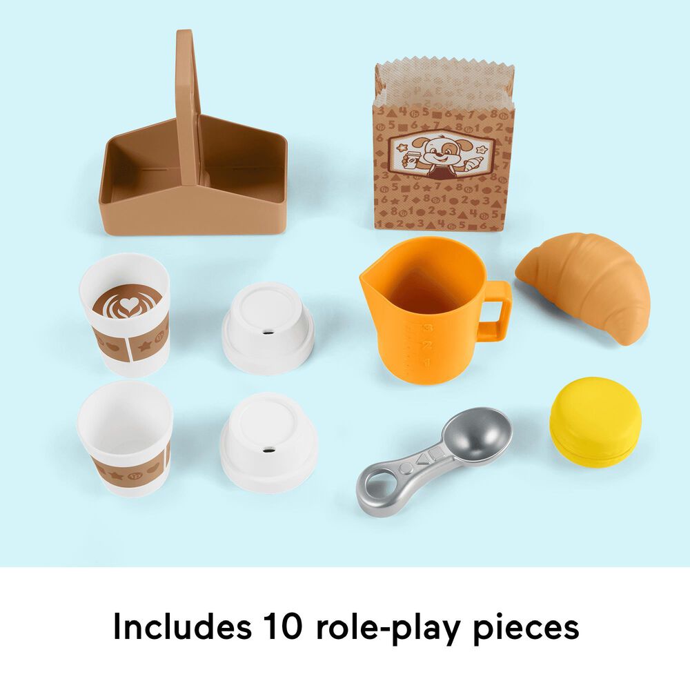 Fisher Price Laugh and Learn Learn and Serve Coffee Cafe Playset in Multicolor, , large