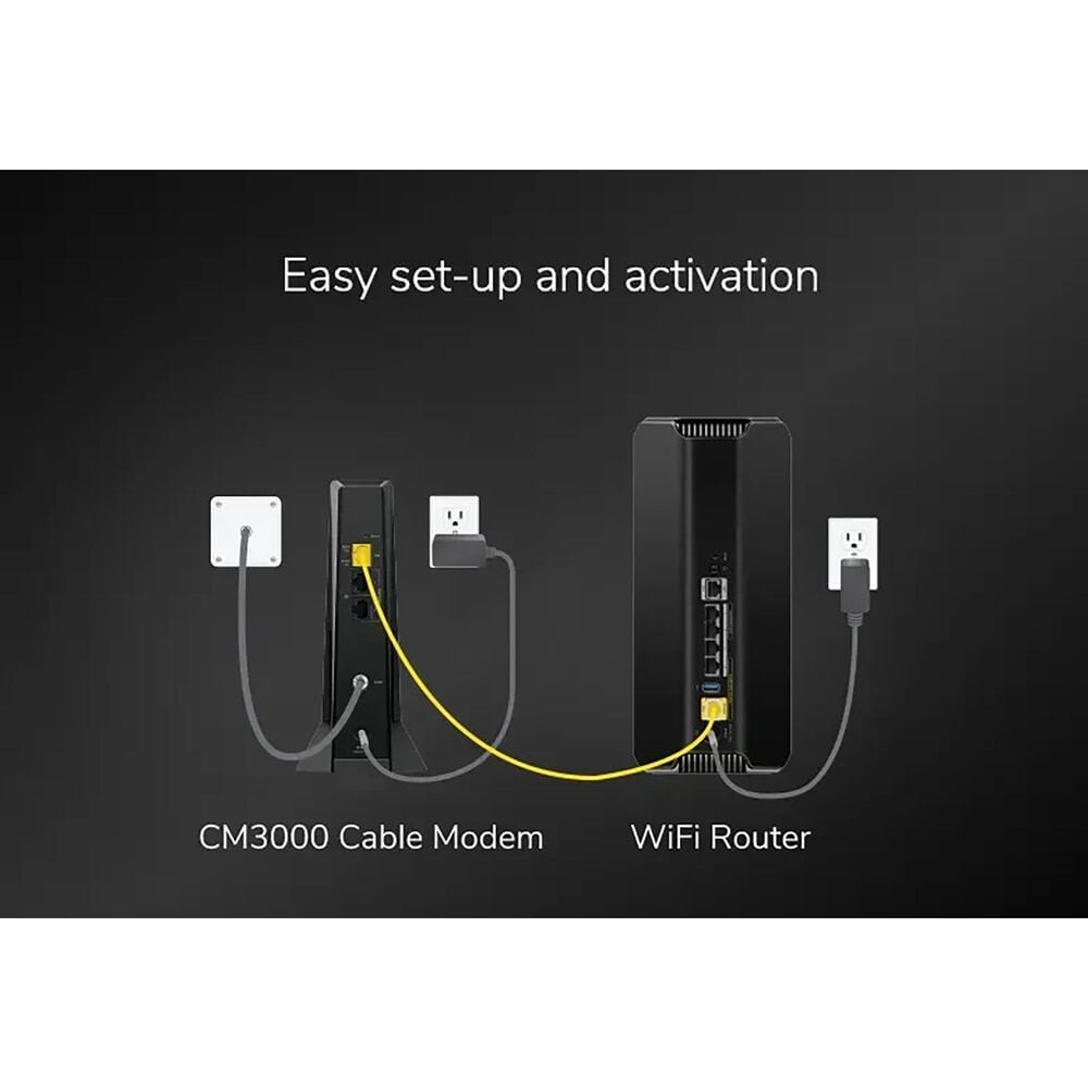NETGEAR Nighthawk CM3000 Mid/High-Split Cable Modem in Black, , large
