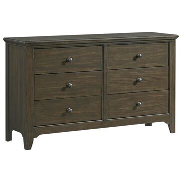 Hawthorne Furniture Tahoe 6 Drawer Dresser in River Rock, , large