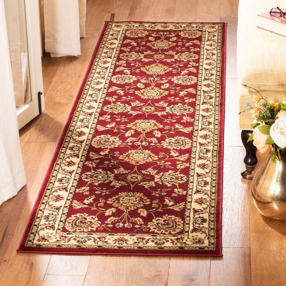 Safavieh Lyndhurst LNH555 2&#39;3&quot; x 16&#39; Red and Ivory Runner, , large