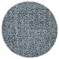 Safavieh Marbella MRB657D 6" Round Blue and Ivory Area Rug, , large