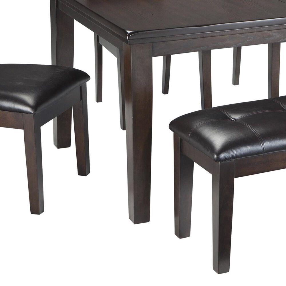Ashley Haddigan 6-Piece Rectangular Dining Set in Dark Brown, , large