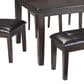 Ashley Haddigan 6-Piece Rectangular Dining Set in Dark Brown, , large