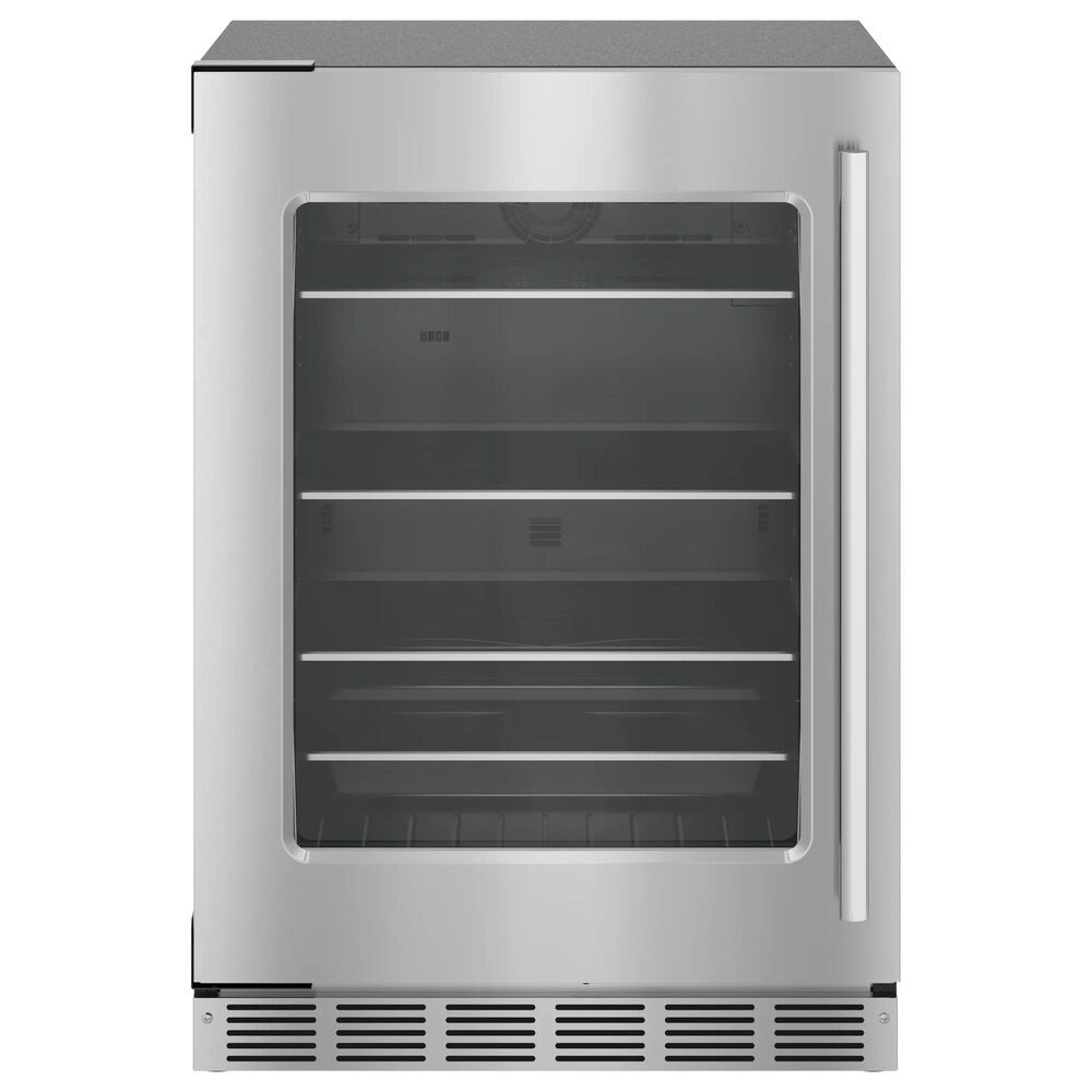 Thermador 24" Glass Door Refrigerator with Left Hinge in Stainless Steel, , large
