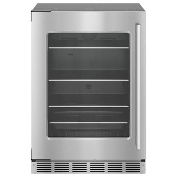 Thermador 24" Glass Door Refrigerator with Left Hinge in Stainless Steel, , large