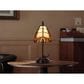 Cal Lighting 13" Tiffany Accent Lamp with Orange Shade in Dark Bronze, , large