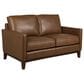 Italiano Furniture Weston Stationary Leather Sofa and Loveseat Set in Highland Brown, , large