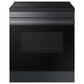 SAMSUNG 2-Piece Kitchen Package with 30" Slide-In Induction Range and 2.1 Cu. Ft. Over-the-Range Microwave in Matte Black Stainless Steel, , large