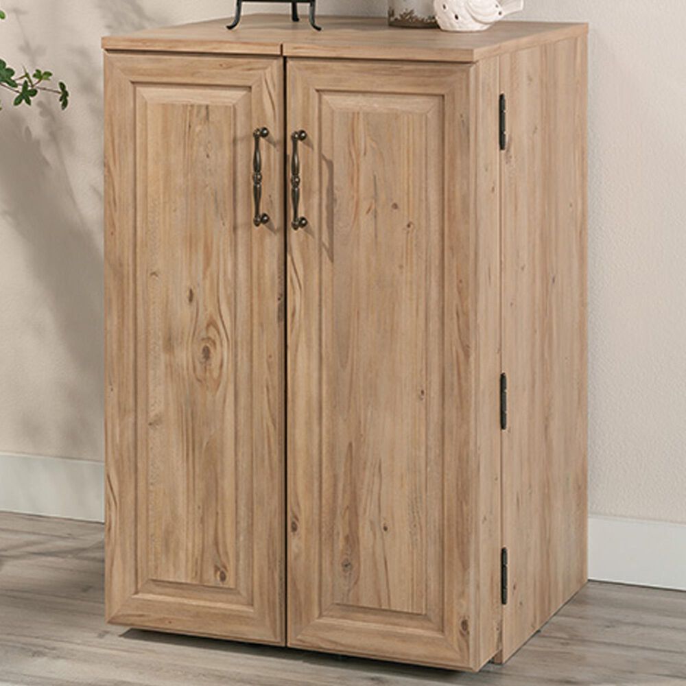 Sauder Craft Workstation with Storage in Khaki Pine, , large