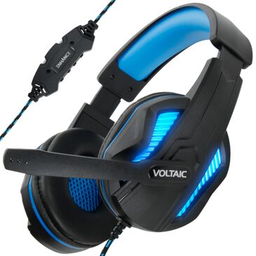 ENHANCE Voltaic Pro USB Gaming Headphones with 7.1 Surround Sound Microphone in Blue, , large