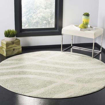 Safavieh Adirondack ADR125X 6" Round Sage and Cream Area Rug, , large