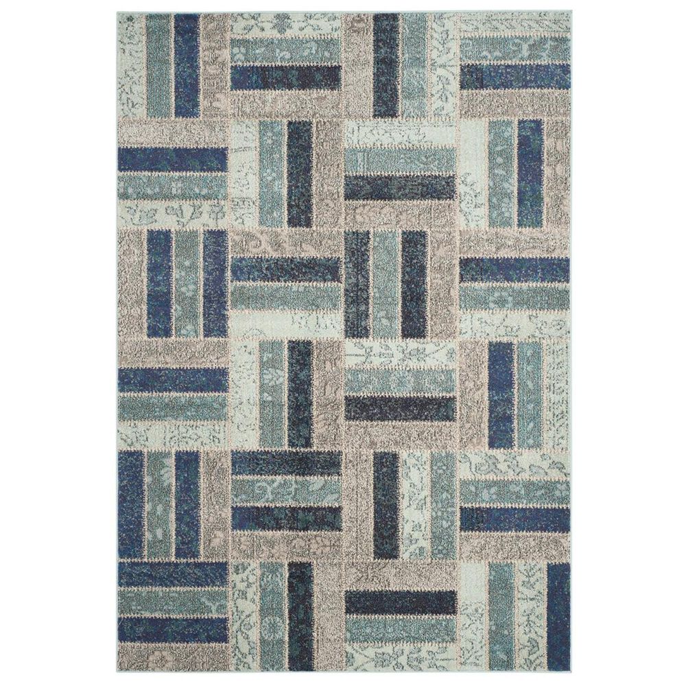 Safavieh Monaco MNC214E-4 4&#39; x 5&#39;7&quot; Grey/Blue Area Rug, , large
