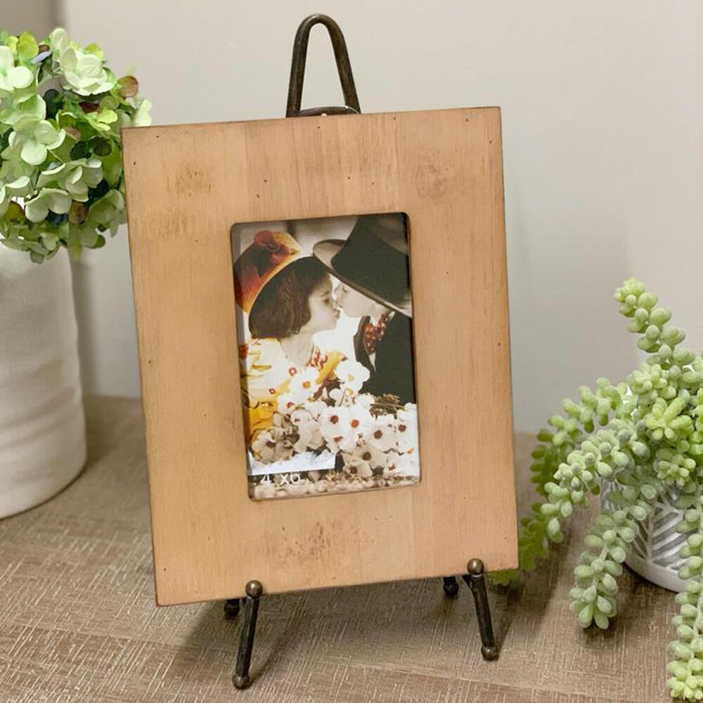VIP Home and Garden 13.5" x 7.5" Frame on Easel in Black and Natural, , large