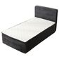 HOMLUX Plush Twin Mattress with Grey Headboard, , large