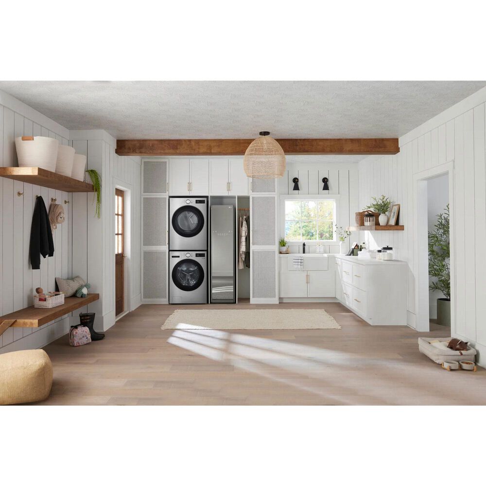 LG 5 Cu. Ft. Smart Front Load Washer and 7.4 Cu. Ft. Electric Dryer Laundry Pair in Graphite Steel, , large