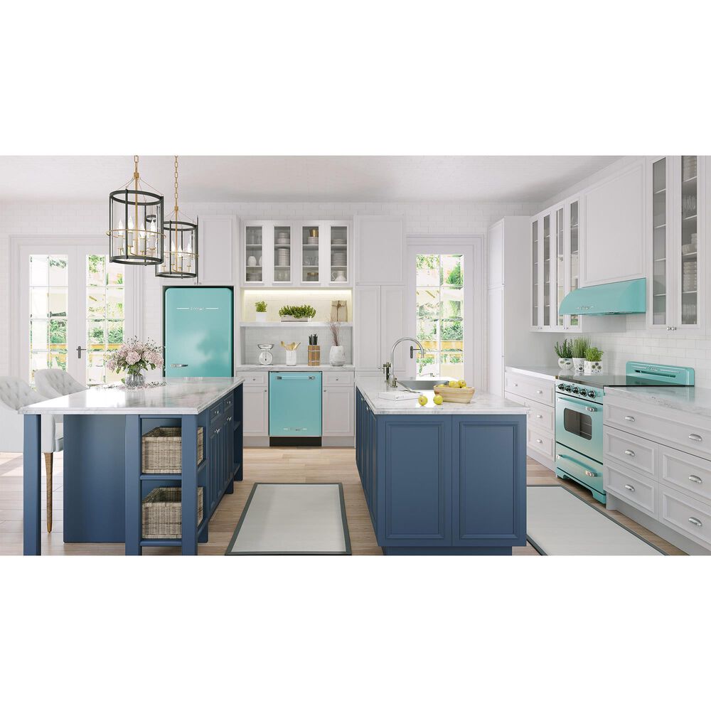 Unique Appliances Classic Retro 30" Under Cabinet Range Hood in Ocean Mist Turquoise, , large