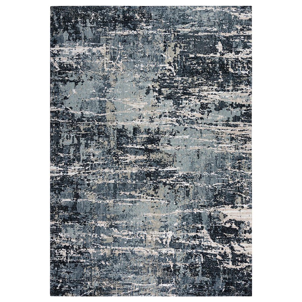 RIZZY Elite 9" x 12" Gray, Denim and Charcoal Area Rug, , large