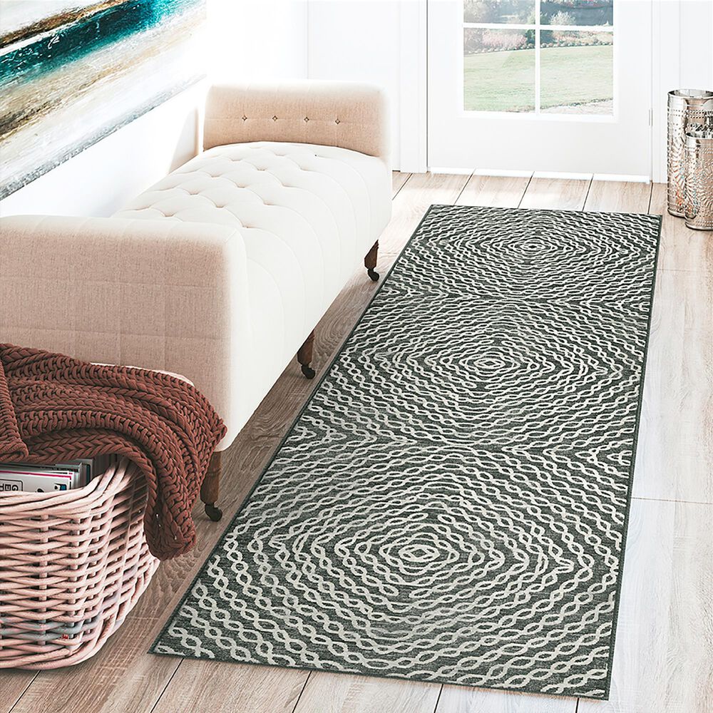 Dalyn Rug Company Brisbane BR3 2&#39;3&quot; x 7&#39;6&quot; Midnight Runner, , large